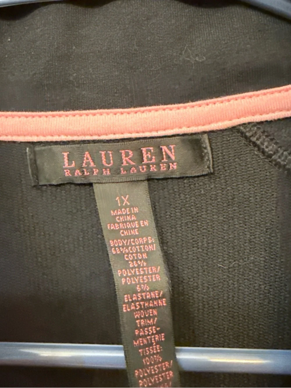 Lauren Ralph Lauren Pink and Black Quilted Puffer Jacket - Picture 6 of 7